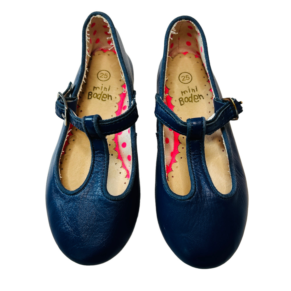 Mini Boden Navy Kids Dress Shoes